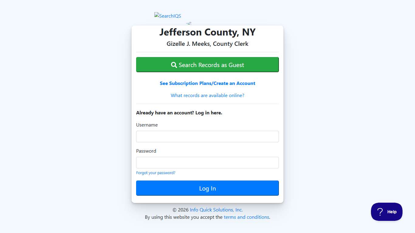 Jefferson County, NY - SearchIQS